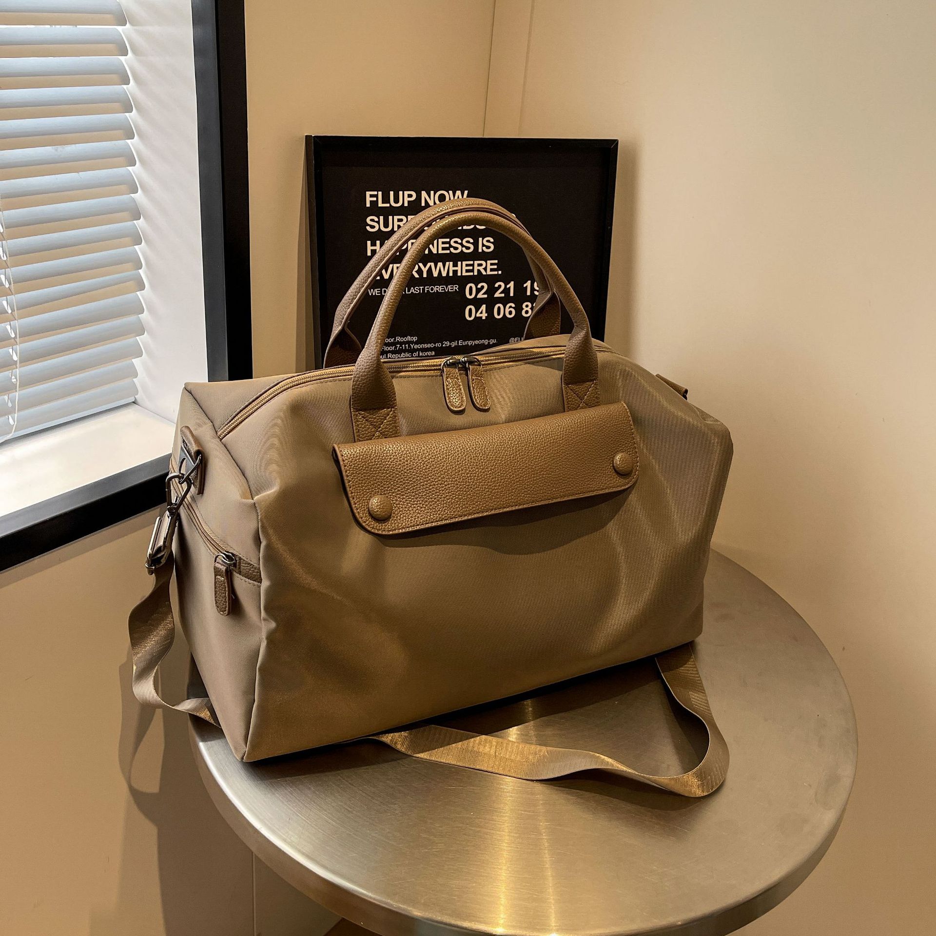 

Дорожная сумка большой вместимости, разделительная сумка для сухого и влажного багажа, легкая сумка для коротких поездок, спортивная спортивная сумка хаки