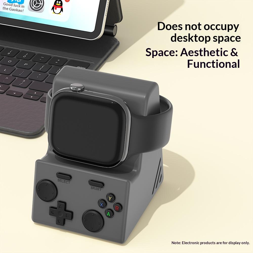 For Apple Watch Charging Stand Game Console Design Anti Slip Silicone Charger Dock