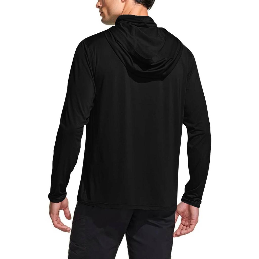 Men's  Shirt With Mask Lightweight Long Sleeve Hooded Hiking Fishing Performance
