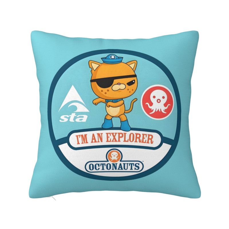 Индивидуальная роскошная наволочка Disney The Octonauts Adventure для домашнего декора, автомобильная подушка 12x12Inch
