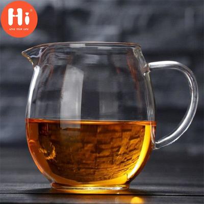 Hallo transparente hitzebeständige Glas-Teekanne Cha Hai Gongdao Teetasse Faire Tasse Teetasse Tee-Set 450 ml
