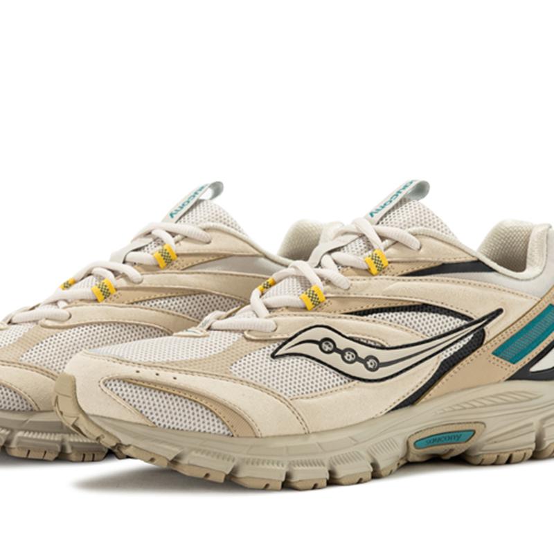 SAUCONY Coesione 2K Classico 2K Tessuto Pelle Sintetica Ammortizzante Antiscivolo Resistente all'Usura Scarpe da Corsa Basse Sneaker Unisex S79016-2