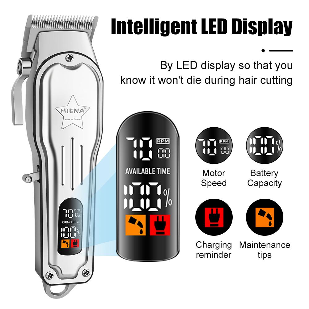 HIENA Men's Electric Hair Trimmer Machine Electric Rechargeable Best Professional Hair Cutting Machine for Men