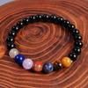 This 8mm natural planetary stone hand-woven bracelet is suitable for both men and women and is a perfect everyday choice.