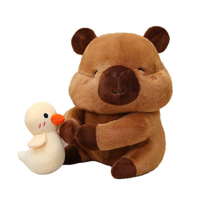 New Yellow Duck Water Guinea Pig Doll Plush Toy Kapibara Doll Girls Gift Children Doll