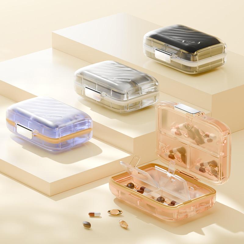 Pill Organizer Travel Pill Box Waterproof Medicine Case Container Supplement And Vitamin Holder Pocket Pharmacy Pill Storage