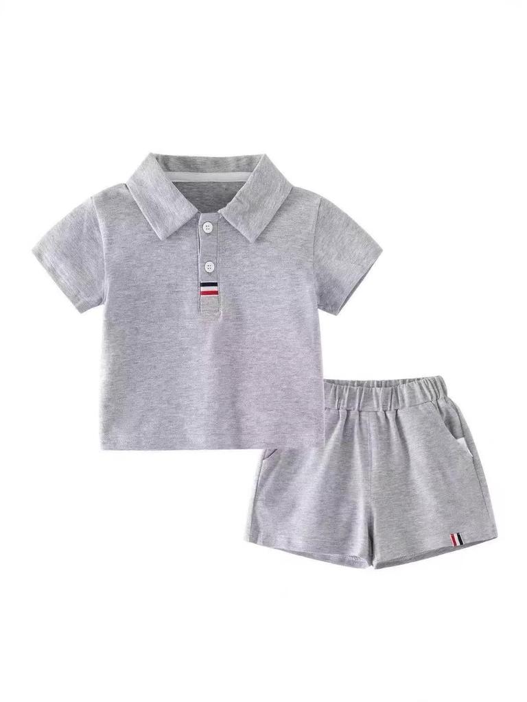 Kinder Sommer Lässiges Sport Polo & Shorts Set