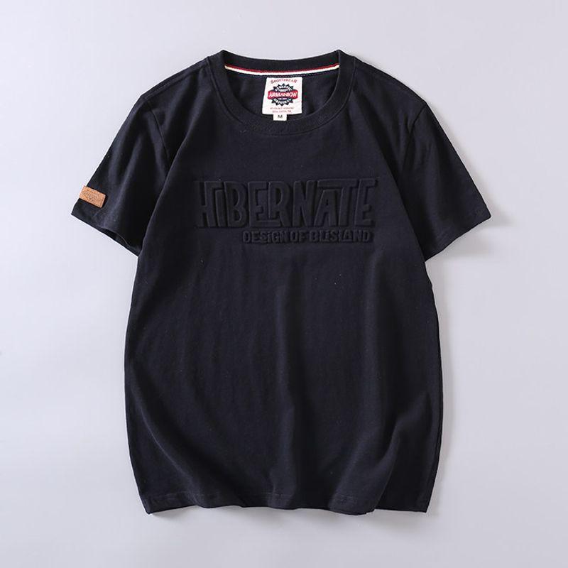 Foreign Trade Export Cut-off Cotton Washed Short-Sleeved T-shirt