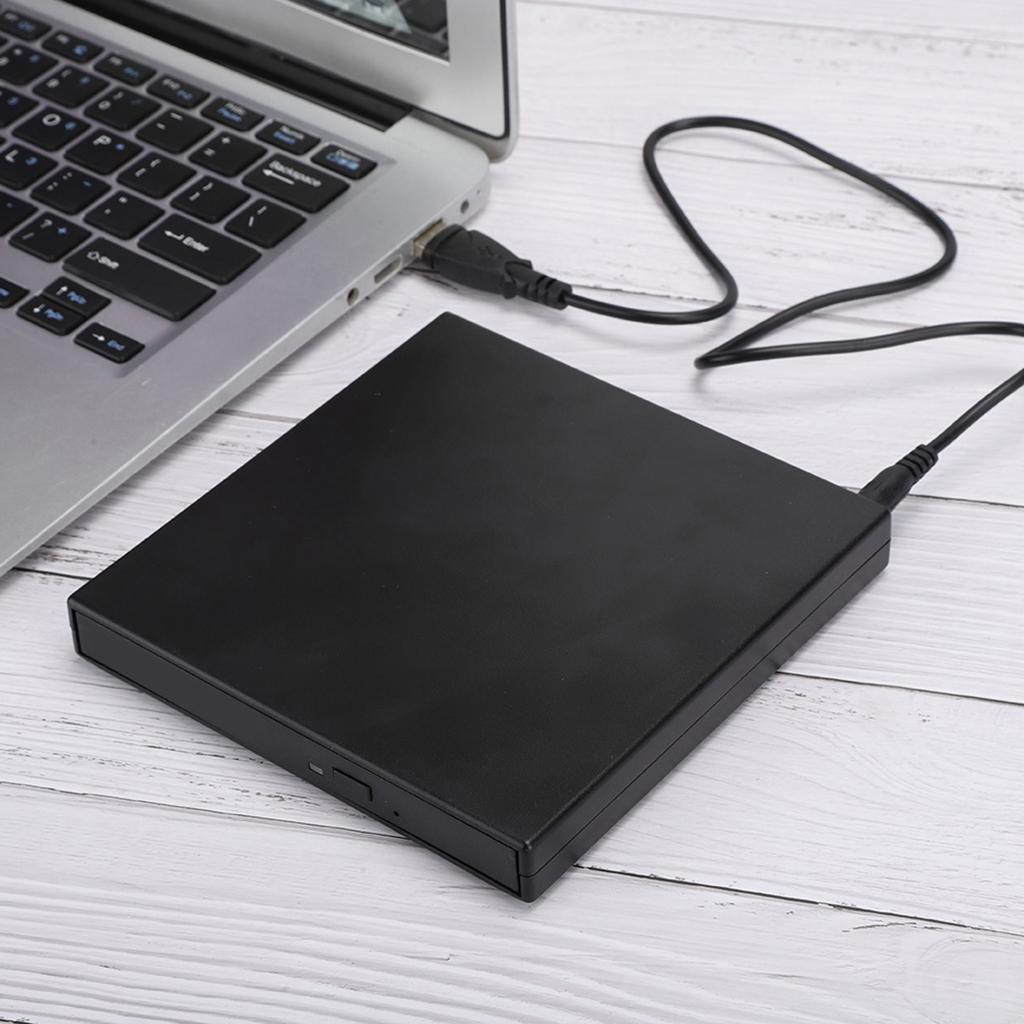 USB2.0 DVd RW Laptop Desktop CD ROM Optical Drive Black for Windows 2000 Xp Vista Windows 7