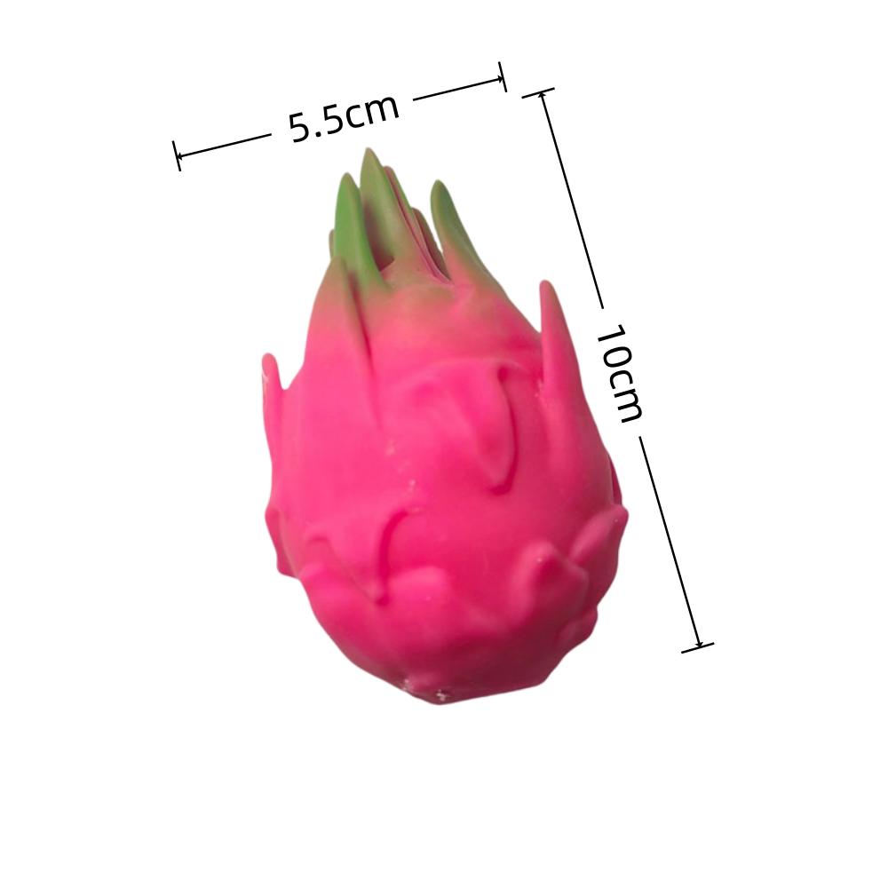 Simulation Fruit Dragon Fruit Squishy Stress Ball  Squishy Squeeze Stress Reliever Fidget Sensory Toy Gift
