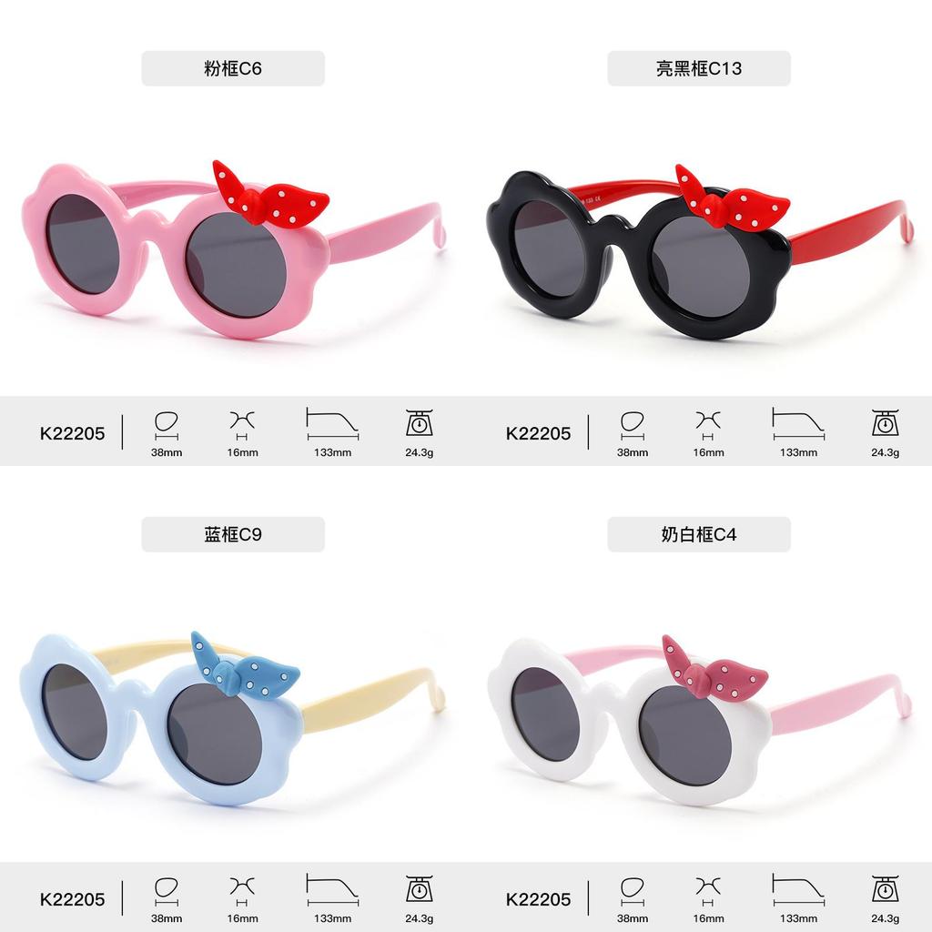 Childrens Butterfly Shape Sunglasses With Polarized Tac Lenses For Uv400 Sun Protection