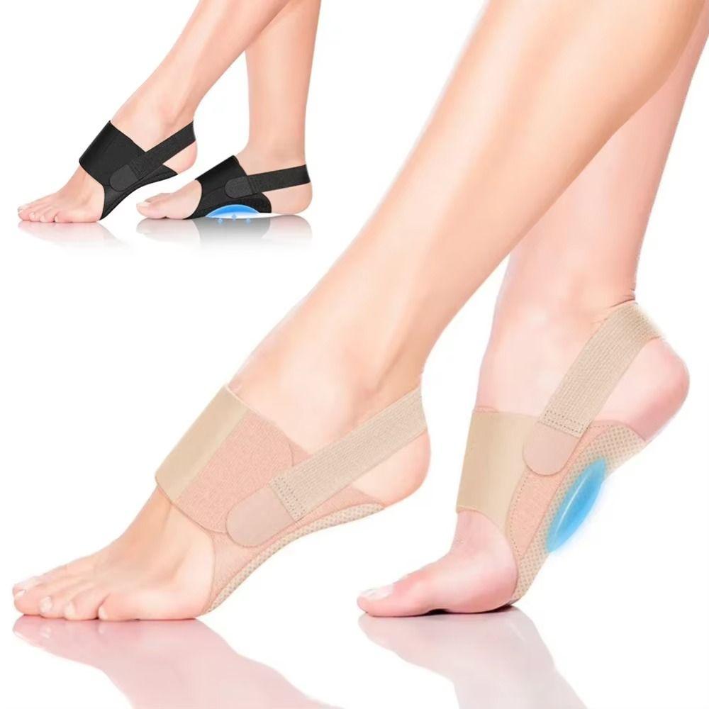 1 Pair Gel Comfort Flat Feet Insoles Adjustable Arch Support Insoles  Plantar Uncomfortable