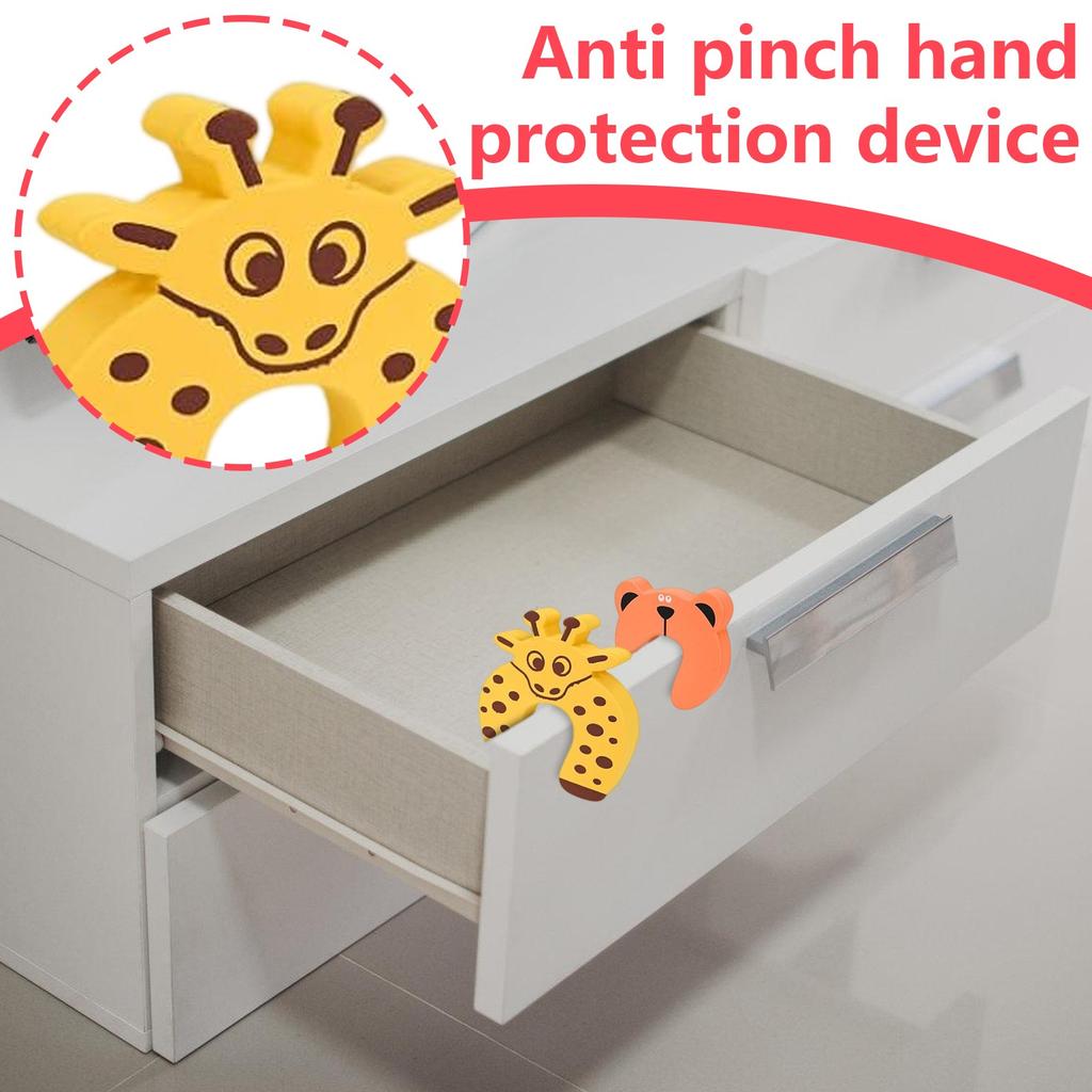 8-piece Antis Pinch Hand Protections Device For Door Blocking