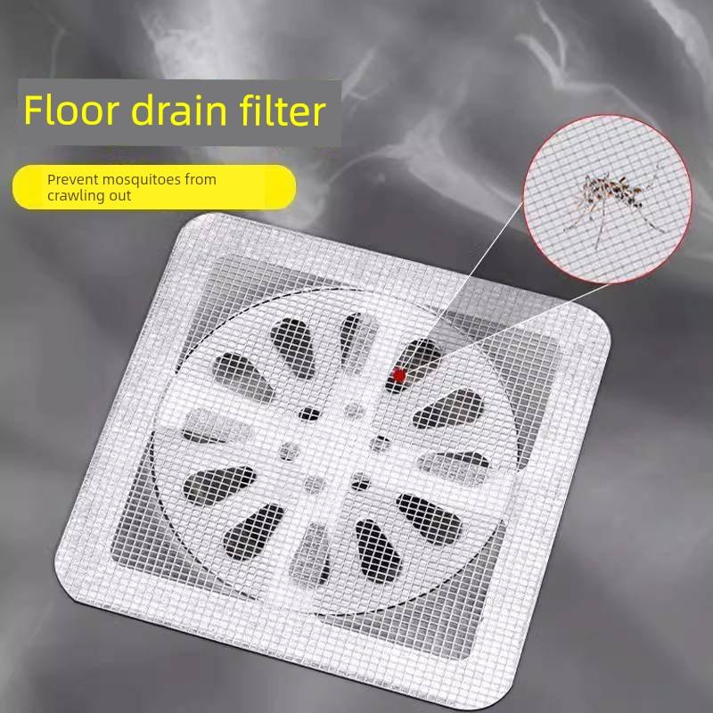 Bathroom Floor Drain Hair Filter Screen, Bathroom Sewer Filter, Anti-Odor, Anti-Hair, Anti-Insect Drain Sticker
