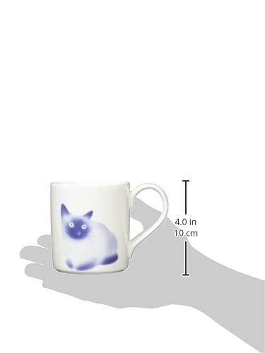 Noritake Siamese Cat Bone China Mug, Approx. 400cc, Collector's Mug, Microwave and Dishwasher Safe, 1 Piece, T97265A/N-140L