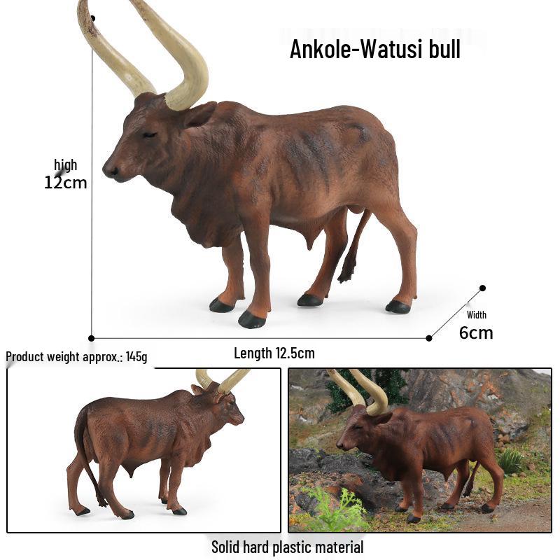 High-Quality Children's Cow Animal Model - Simulation Farm Scene Decoration
