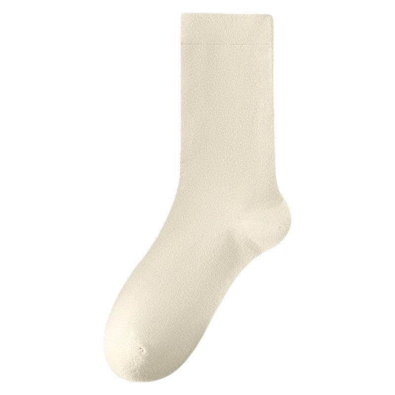 Socks Pure Cotton Stacking Socks Season Versatile Boneless Confinement Socks Sweat-Absorbing Deodorant Cotton Medium Tube Socks Women