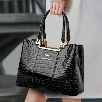 Crossbody Bag Single-shoulder Bag Glossy Lacquered Leather Handbag for Ladies