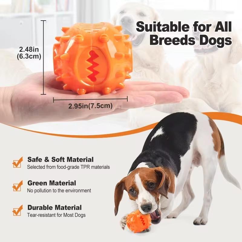 Rubber Tooth Cleaning Snack Ball for Dogs Indestructible Dog Toy for Large Dogs Soft Pet Chew Toys Interactive Dog Accessories