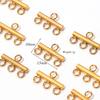 20pcs/lot Stainless Steel Layer Necklace Bracelet Clasp Bails 5 Loops Drop Earrings Chains Connectors DIY Jewelry Making Finding