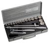 TONE Socket Wrench Set 19 Pieces 260, 12.7mm (1/2") Drive, Silver,
