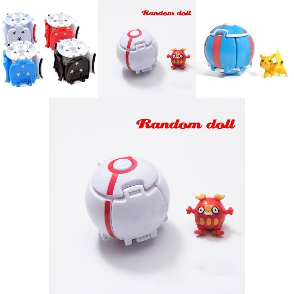 Transforming Elf Ball Pocket Monster Toy Ball With Touch-sensing Explosions Abs Material 7cm Diameter