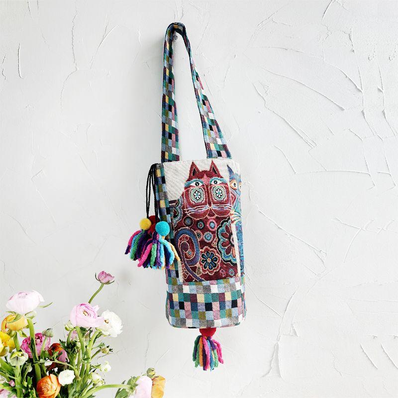 

Мистер Поп Дофаминовый Кот Этнический Стиль Сумка-Ведро Color Gingham