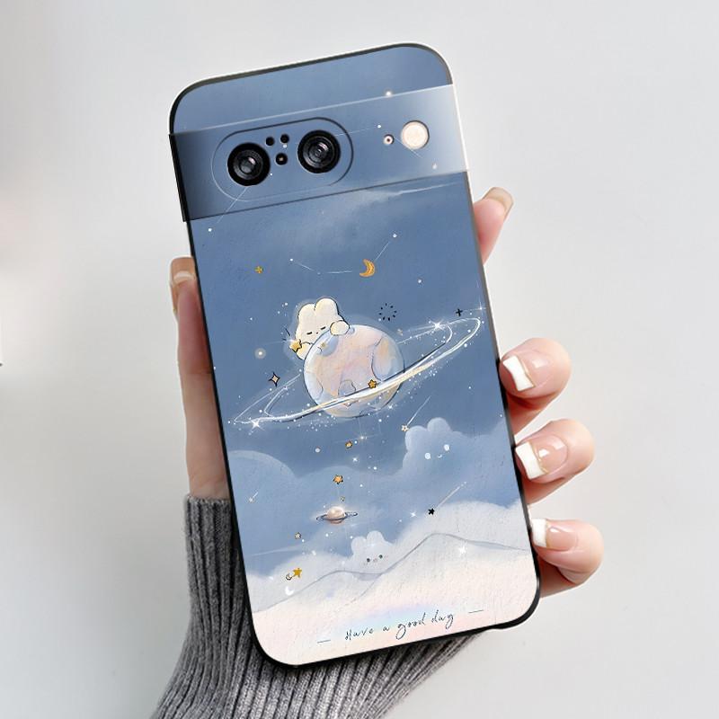 Casing For Google Pixel 8 Pro 8A Case Aesthetic Fashion Cute Cat Soft Silicone Shockproof Back Cover Ultra Slim Thin Phone Case