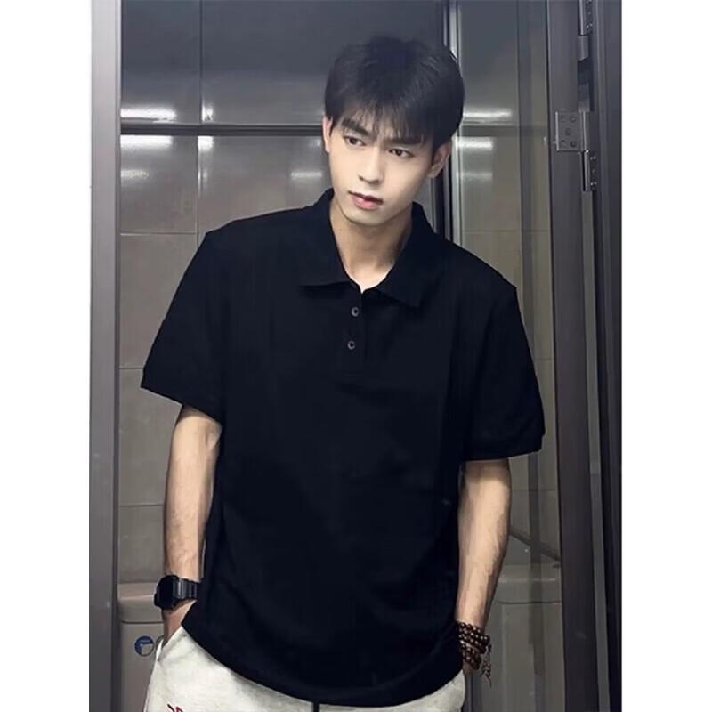 Men s Summer Short Sleeve Polo T-Shirt L