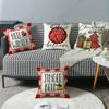 New Autumn Printed Pillow Cover Linen Printed Letters Home Living Room Sofa Cushion Pillow Cover