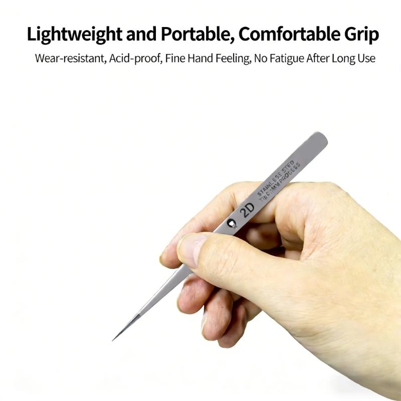No Magnetic Nonrust Steel 3D Tweezers Component Tweezers Produced for High Accuracy Work on Sensitive Devices
