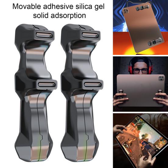 2Pcs Ergonomic Tablet Hand Rest Six-Finger Operation Anti-Slip Simple Installation Universal Silicone Tablet Grip Holder
