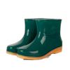 Women's Waterproof Non-Slip Short Rain Boots with Warm Cotton Lining