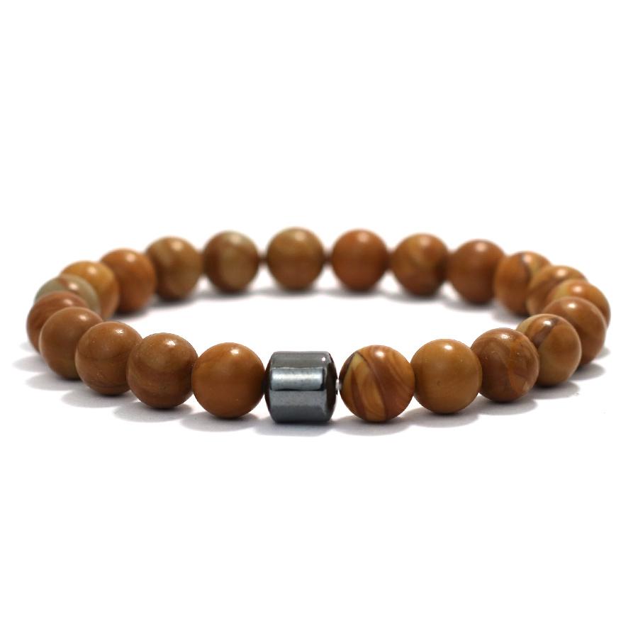 Noter Men Bracelet With Natural Stone Sodalite Tiger Eyes Hematite Healing Braslet Pulseria Hombre Perfect Gift For Boyfriend