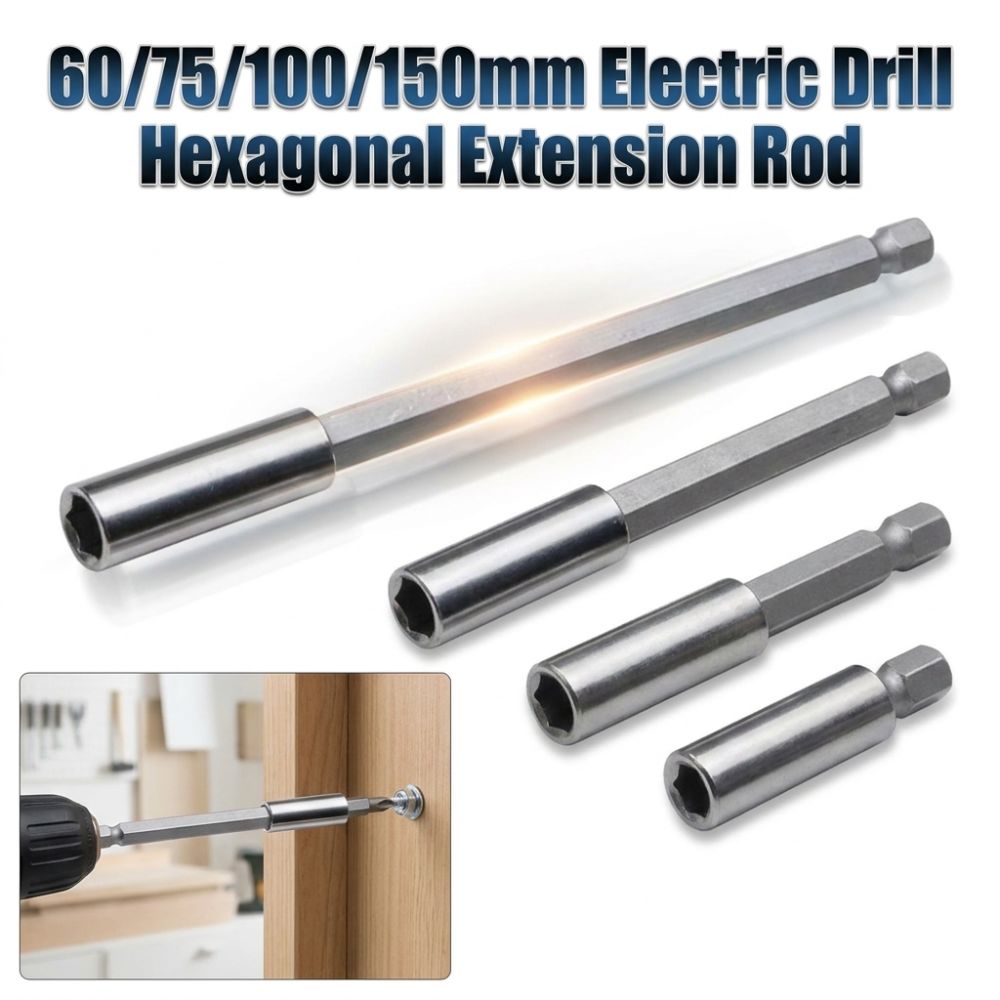 Magnetic Hexagonal Extension Rod 60/75/100/150mm Drill Bit Extension Rod  Power Tool Accessories