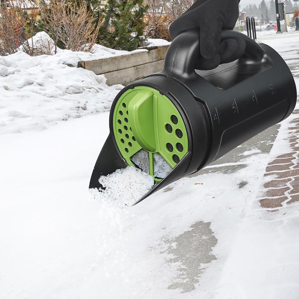 Hand Held Spreader Adjustable Hole Size For Seed Fertilizer Salt Gardening Tool Watering Can Seeding Tool Portable Fertilizer