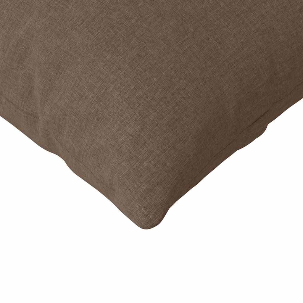 Sofa Cushions 2 Pcs Brown 200 X 40 Cm Fabric