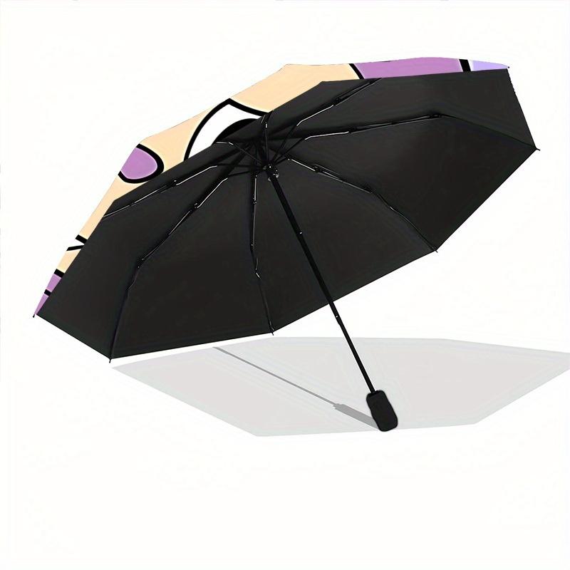 1pc Labubu Windproof Automatic Umbrella, Portable Folding Design, Lightweight for Women/Men255