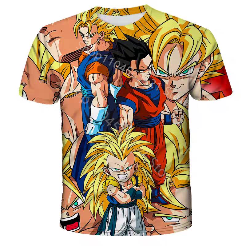 Dragon Ball Tshirt Clothes Kakarot Goku Super Saiyan Vegeta Fashion Streetwear