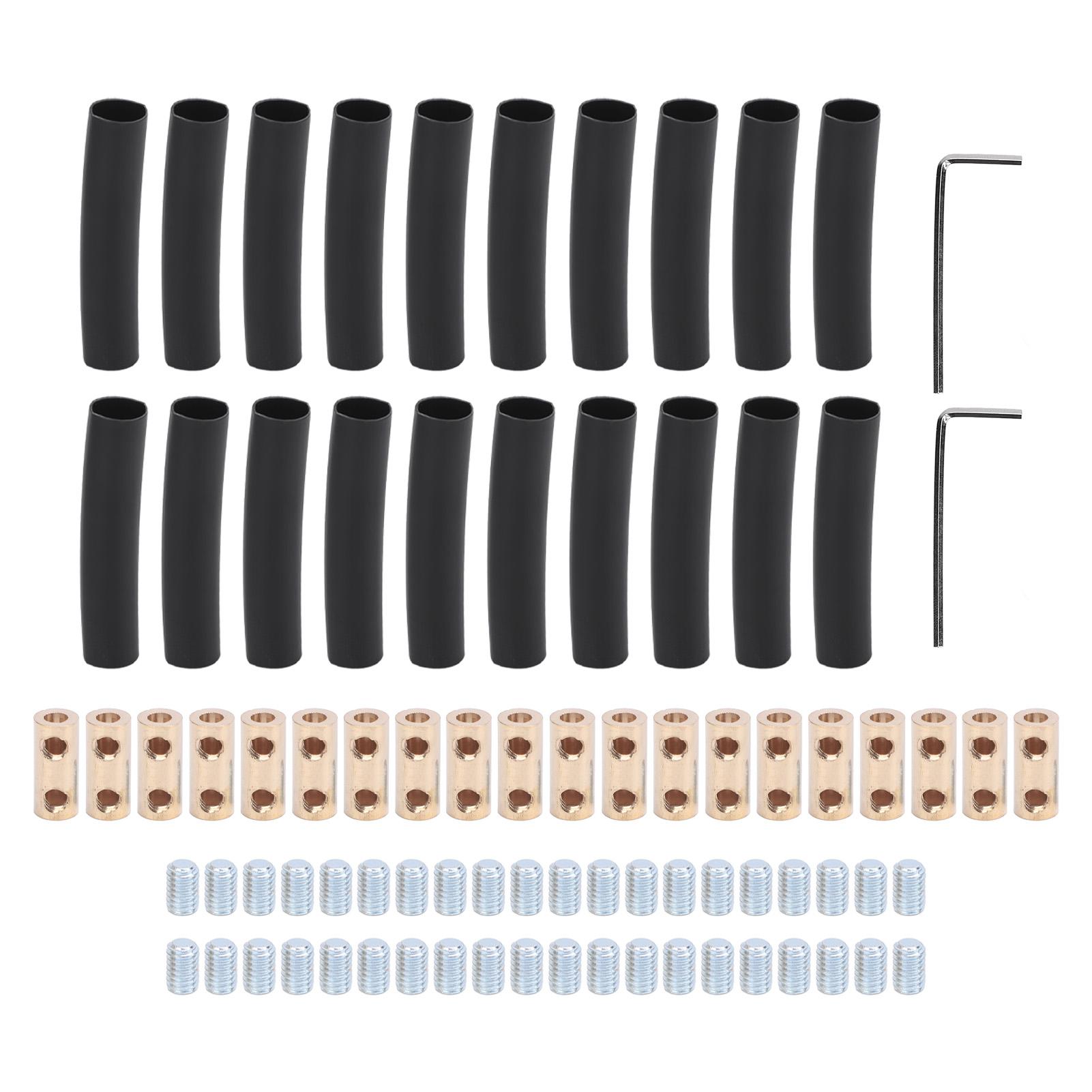 

20 Sets 10 AWG Gauge Wire Connector Nut Kit Copper Excellent Conductivity 10 Gauge 60A Splicing