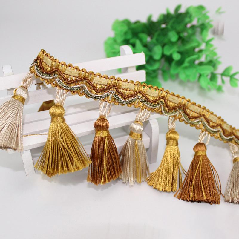 11.5 Meter Exquisite Curtain Lace Tassel Fringe Upholstery Ribbon Trim DIY Drapery Curtain Sofa Tablecloth Decor  Accessories