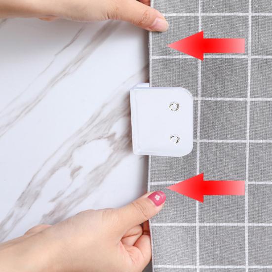 4/8Pcs Shower Curtain Clips Windproof Self Adhesive Easy Installation Reusable Versatile Bathroom Curtain Holders