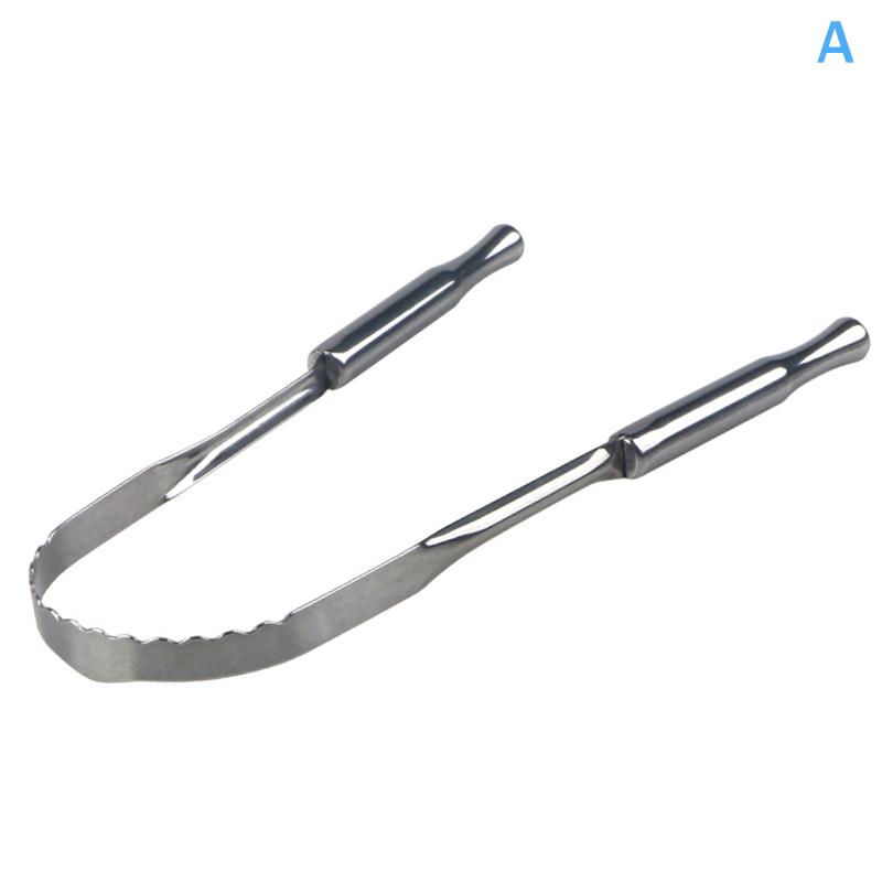 Oral Hygiene Stainless Steel Dentate Scraper with Storage Case, Dental Cleaner Brush