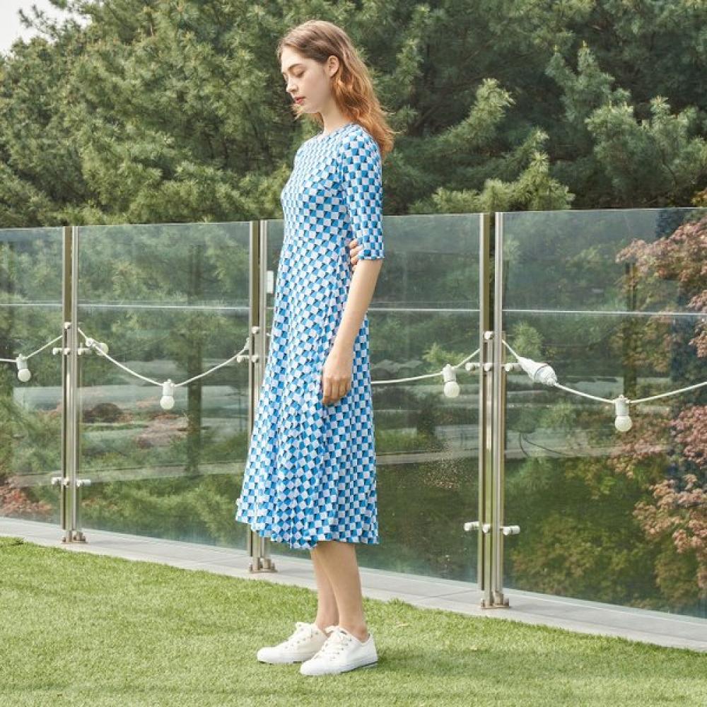 Lipbbam Creora Sienna Rochie Lungă cu Mânecă 3/4 Ldm44db01