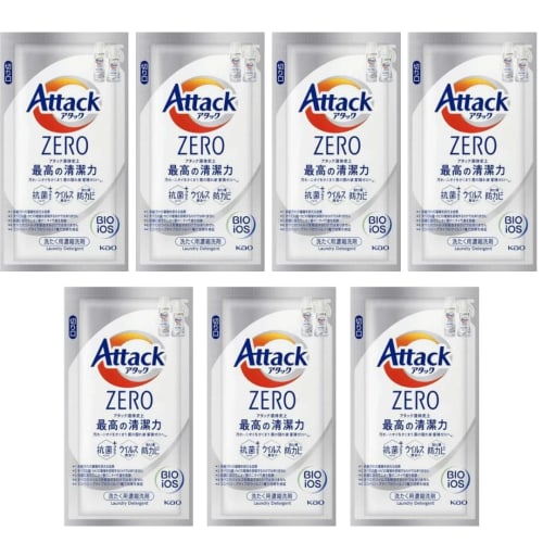 

[7-Pack] Atatsuku Zero One-Pack Liquid Detergent, 10g, Individually Wrapped, Single-Serving, Perfect for Travel