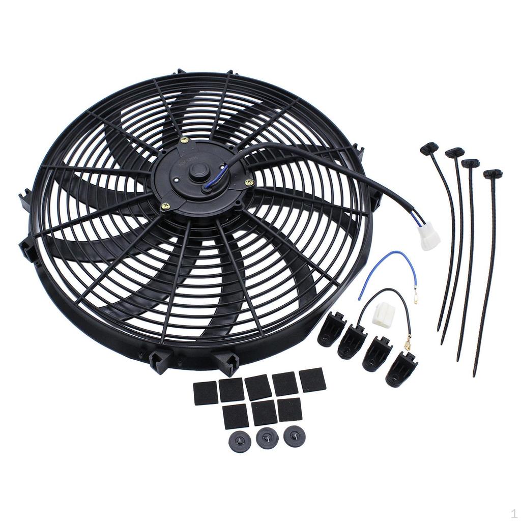 Electric Radiator Cooling Fan 1000 CFM Push Pull Easy to Install 16"