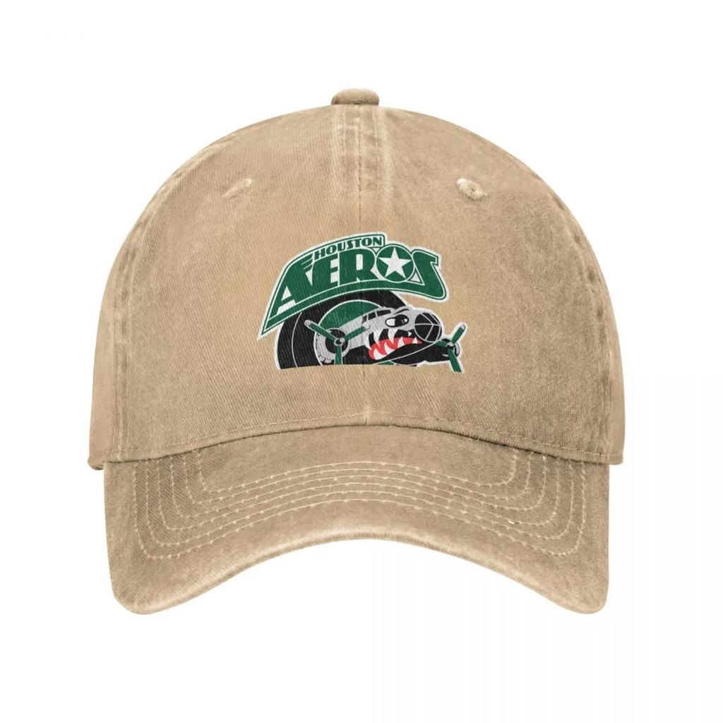 Houston Aeros Classic TShirt Baseball Cap Christmas Hat Wild Ball Hat Hat Luxury Brand Party Hats For Women Unisexs