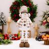 Stretchable Joyful Doll Decoration With Snowman Reindeer And Elderly Characters Perfect For Atmosphere Christmas