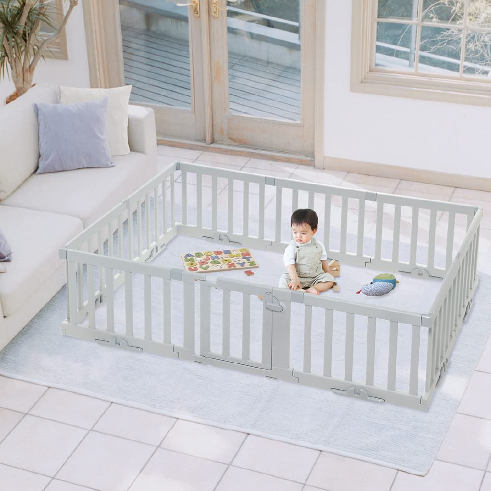 Kojec Richel, który można również używać jako zestaw 10 sztuk z drzwiami x wysokość jasnoszara przegroda, (222cm 150cm), 60cm,