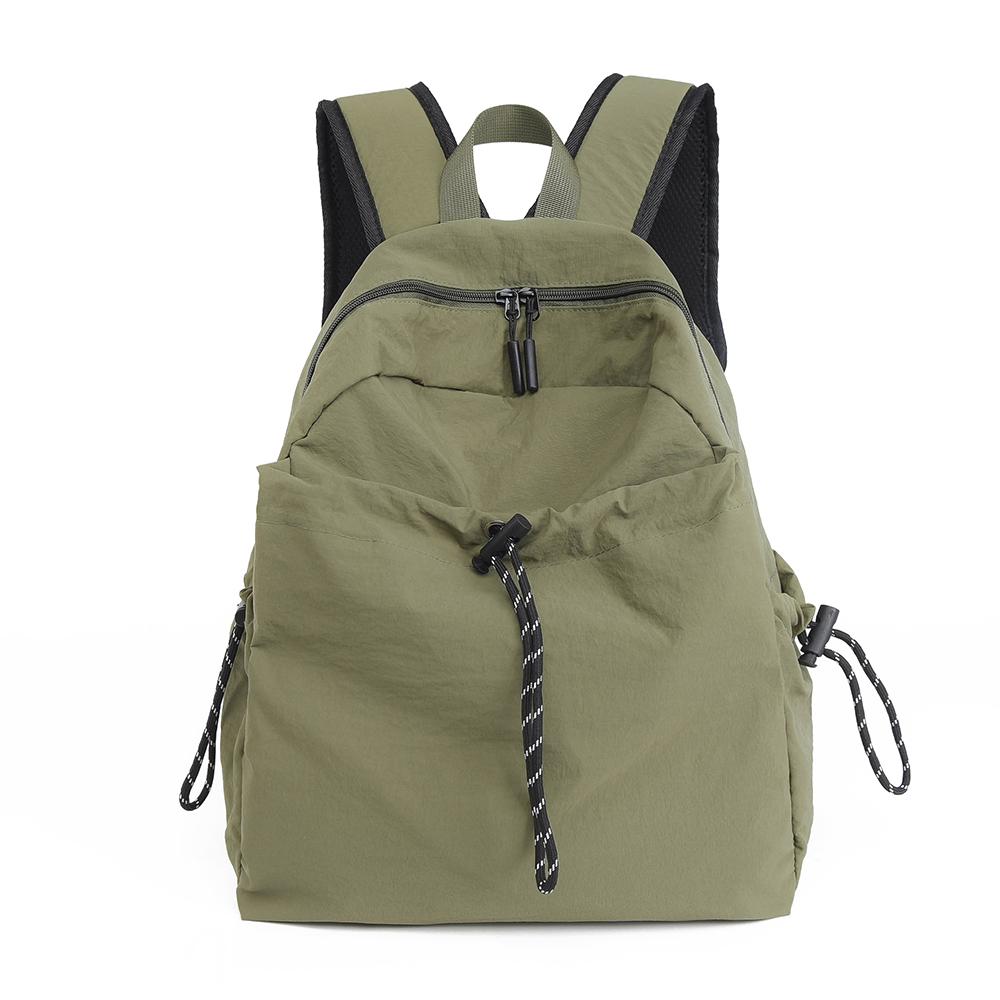 Women's Nylon Backpack Middle School Student Schoolbag Large Capacity Campus Lightweight Travel Bag